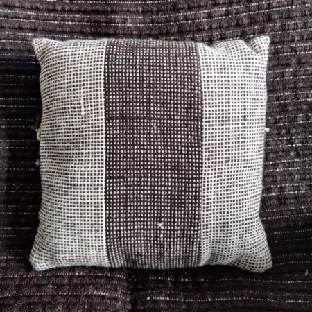 Coussin tissé laine BlackWool