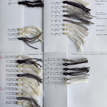 Carte de fils échantillons BlackWool