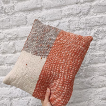 Coussin blackwool multimix laine